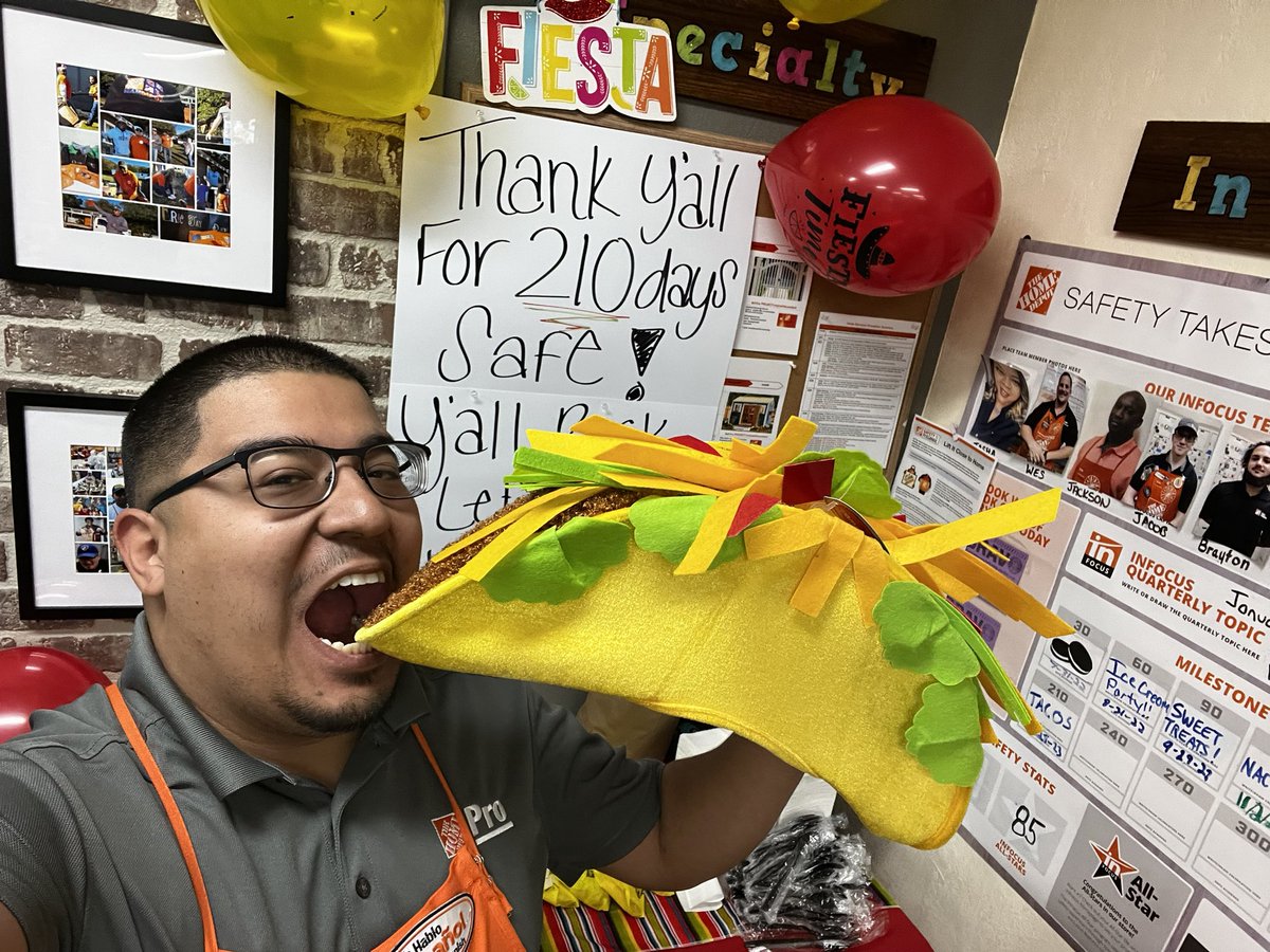 miranda_mike91's tweet photo. ‘TACO’ bout safety!! 210 days safe at 6568 Mansfield!! LETS GO!!! #Everydaysafe #210 #Swbest @L_Butler09 @Nedra332Nedra @RushClay @vantasticD151 @laroldan32 @23_jayc https://t.co/HdnsYRkpa3