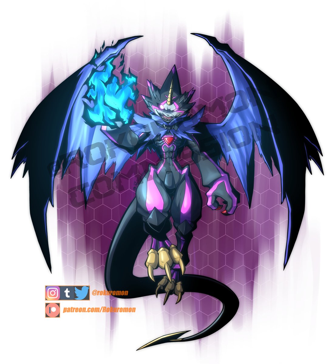 Rokuromon's tweet photo. Another job done! Im really close to finish all and start working on the rewards for my suscribers, thanks for the patience 🥹

Im realy proud of how this Gulusgammamon looks UwU
Likes and RT are always apreciated💖
#Digimon  #デジモン https://t.co/xg5m8h0dqR