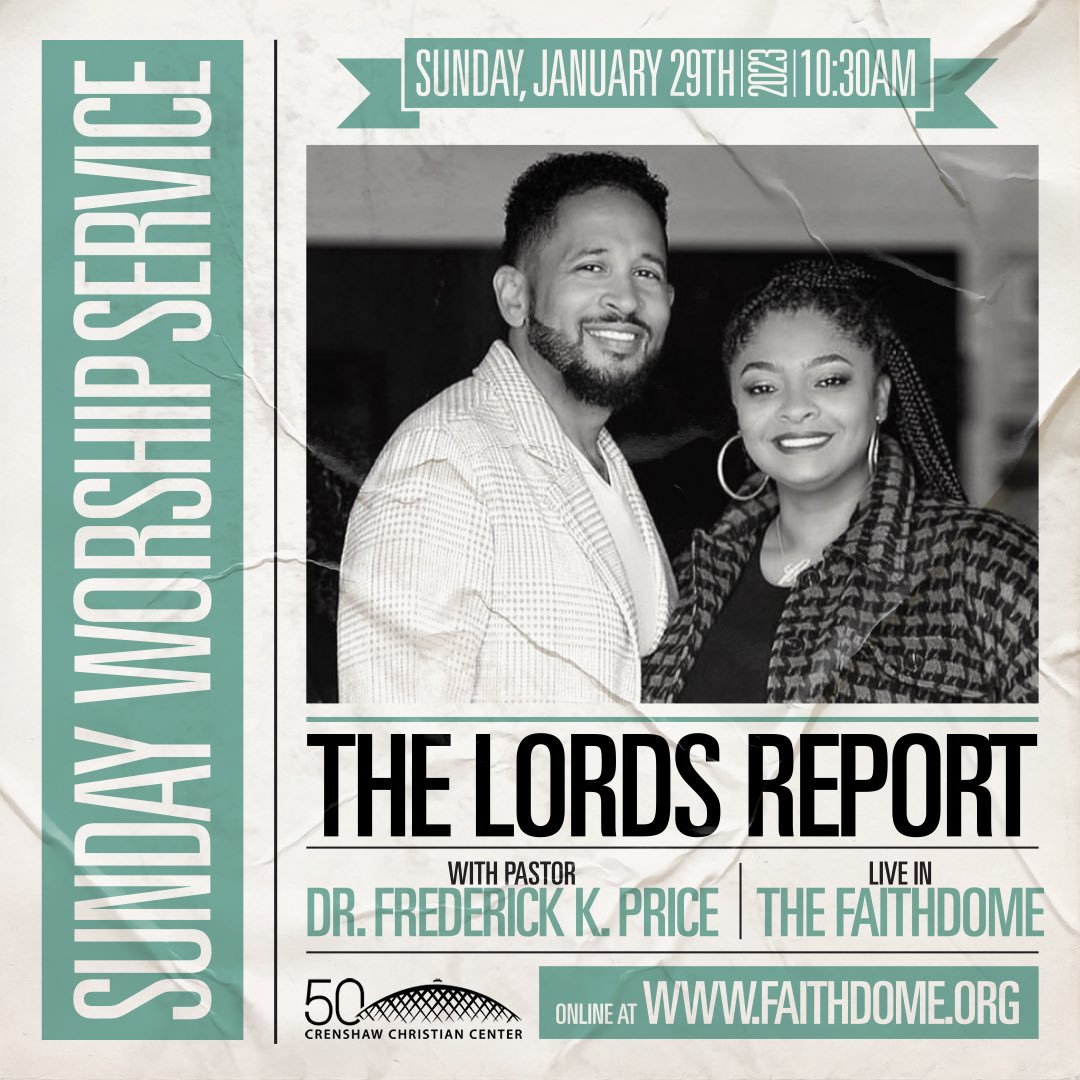 eifministries's tweet photo. Join us In-Person or LIVE online this Sunday at 10:30AM PST. You can watch services here ๐ https://t.co/1gDIndTPKH @fredpricejr @mrsangelprice #FaithDome #FredPriceJr #MrsAngelPrice #CrenshawChristianCenter #EIFMinistries #SundayService #CCC50 #TheLordsReport https://t.co/OPIxE8uffG