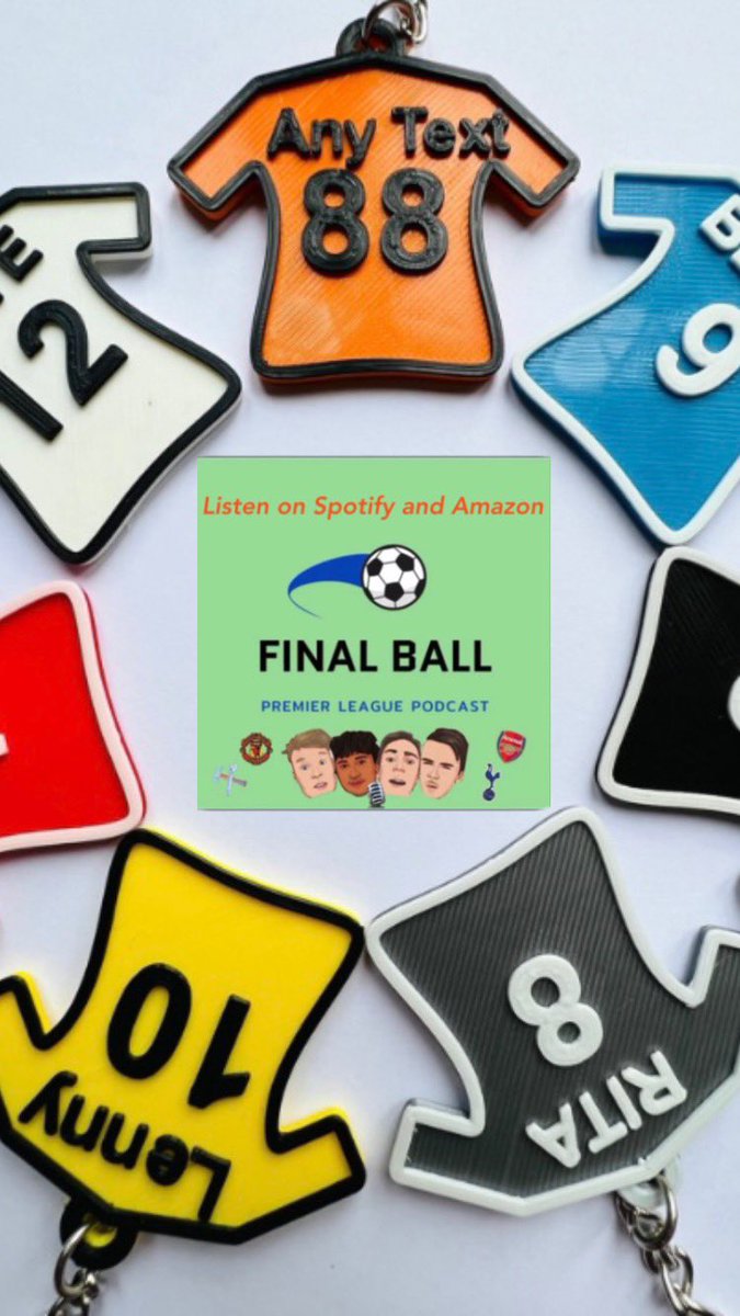 🚨Fancy a FREE personalised football shirt key ring??? Simply retweet our pinned tweet for the latest episode of the pod ‘REDS AND BLUES’ and give us a follow ✅ Once done drop us a msg 👍⚽️ #PremierLeague #PL #FACup #podcast #AFC #CFC #LFC #EFC #WHUFC #Spurs #promotethepod