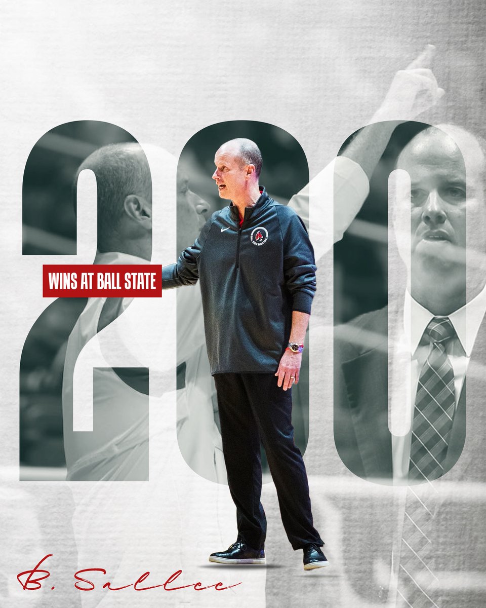 Join us in congratulating Coach Brady Sallee on 200 wins at Ball State!

#ChirpChirp