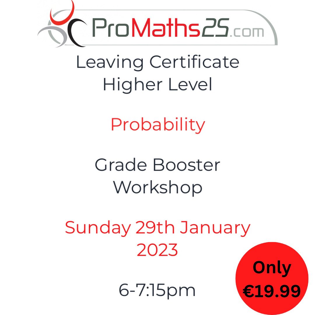 ProMaths25's tweet image. #juniorcert and #leavingcert grade boosters are taking place tomorrow 🎯 linktr.ee/promaths25