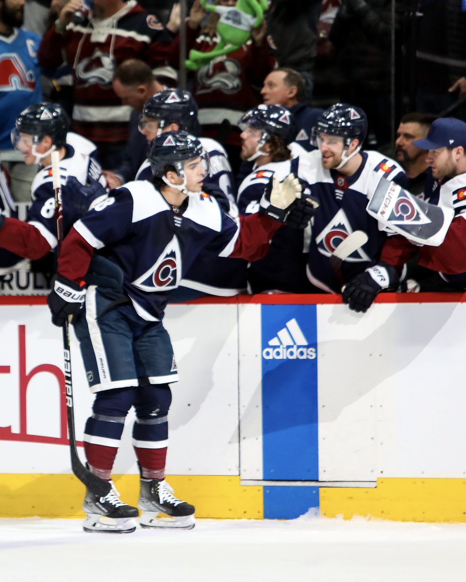 Avalanche's tweet photo. Fun fact: 

Alex Newhook is 2-2 on birthday goals in his NHL career. 

#GoAvsGo https://t.co/VWSETsFm8b