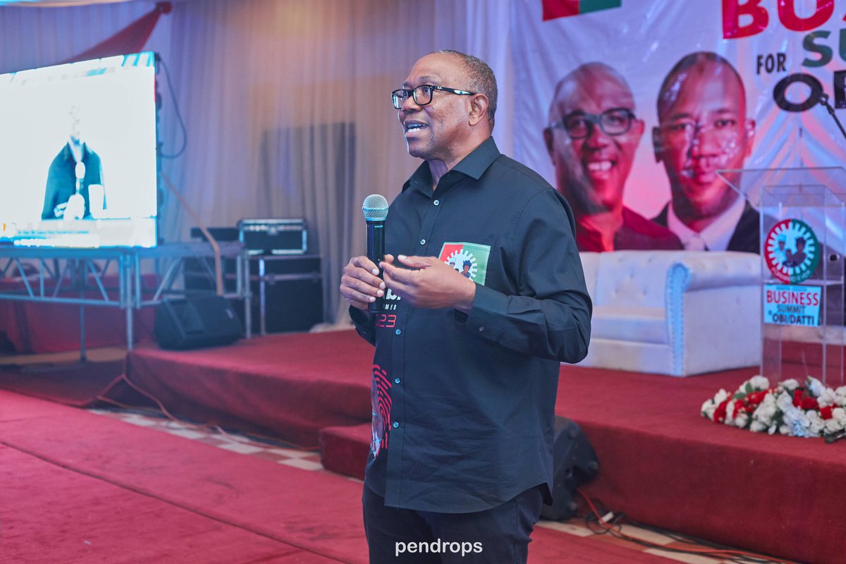 EstherUmoh10's tweet photo. Peter Obi at the just concluded Business Summit in Port Harcourt. https://t.co/77yV4I2IlM