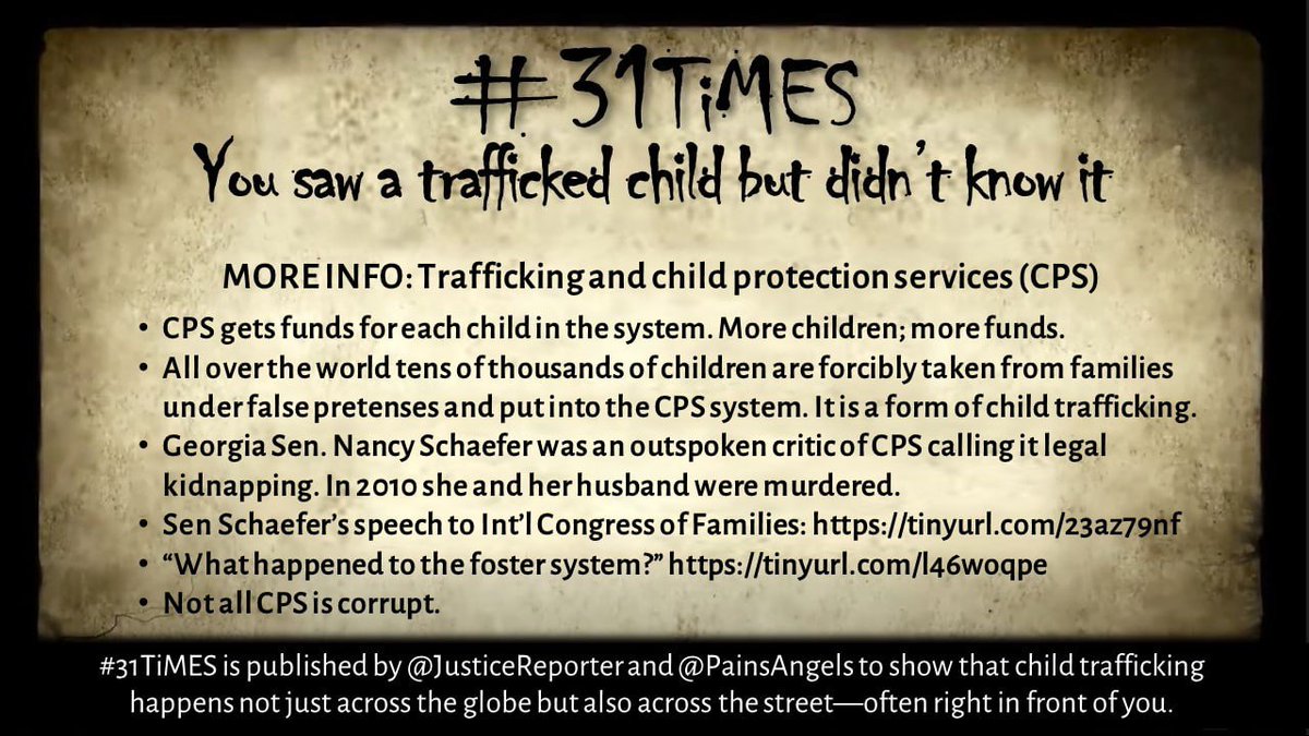 CAMsRemixes's tweet photo. #31TiMES you were face to face with a trafficked child but didn't know it--published each day in January during Human Trafficking Awareness and Prevention Month. 

#28: Child Protection Services

Search #31TiMES for all memes in the series. 

hashtag. https://t.co/FnuoFy4zSz
