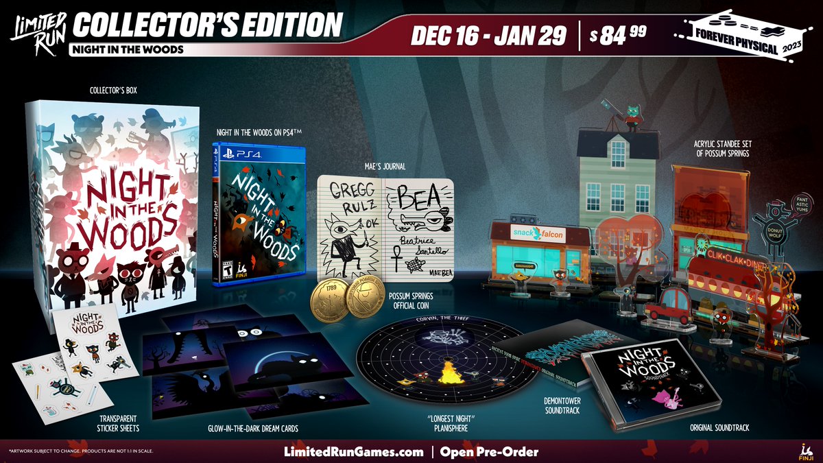ENDING SOON 🌙

Join Mae on a trip through her hometown and into the dark on the other side. Pre-orders for Night in the Woods close tomorrow night, so secure your copy today: bit.ly/3j8leOh