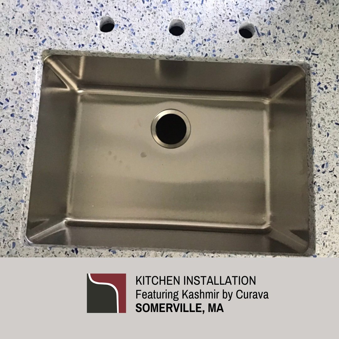 merrimack_stone's tweet photo. These #countertops add character to this kitchen! Check out the Kashmir 3cm Polished #Curava we recently installed in #SomervilleMA. https://t.co/vOucMVnIUR https://t.co/MEzz2inhch