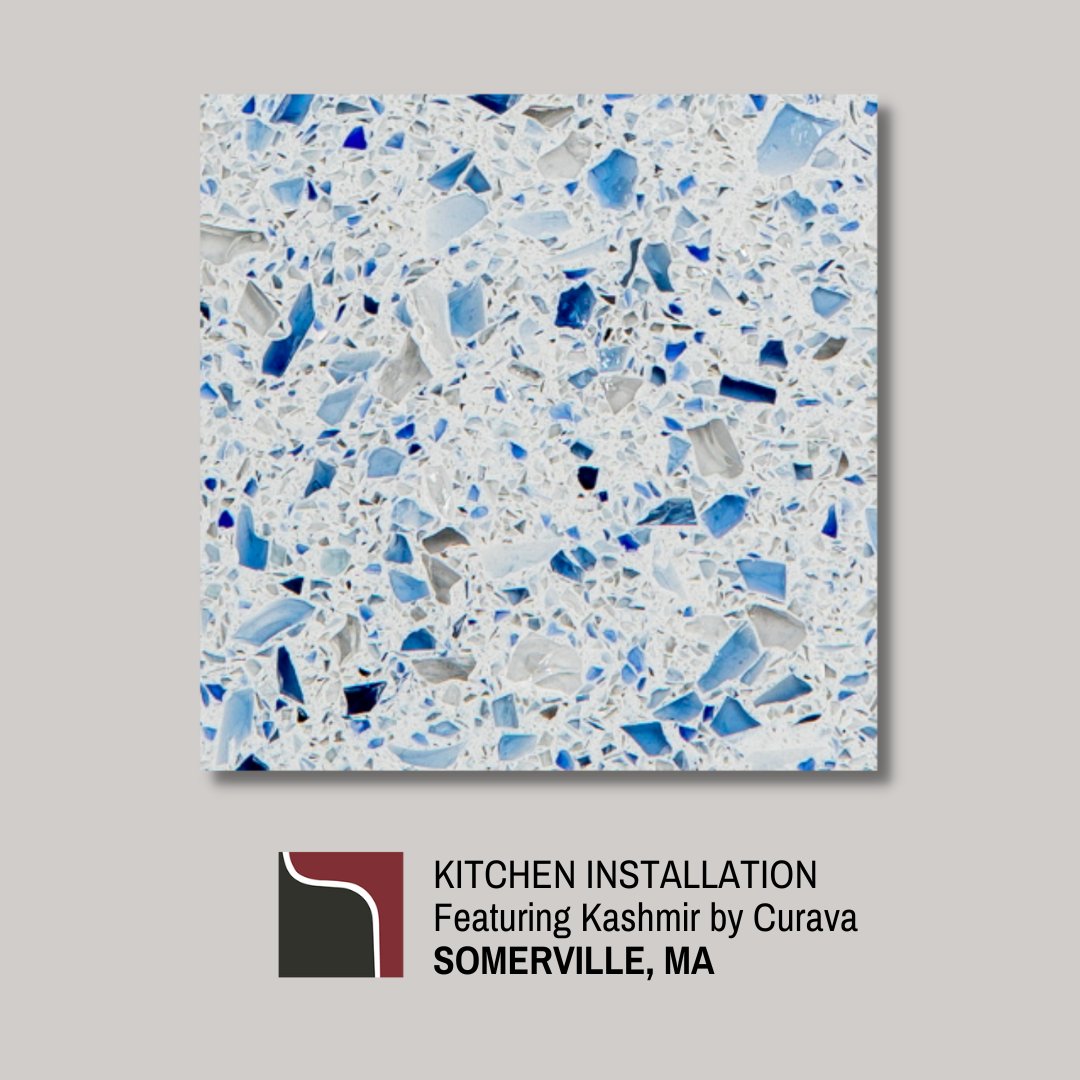 merrimack_stone's tweet photo. These #countertops add character to this kitchen! Check out the Kashmir 3cm Polished #Curava we recently installed in #SomervilleMA. https://t.co/vOucMVnIUR https://t.co/MEzz2inhch