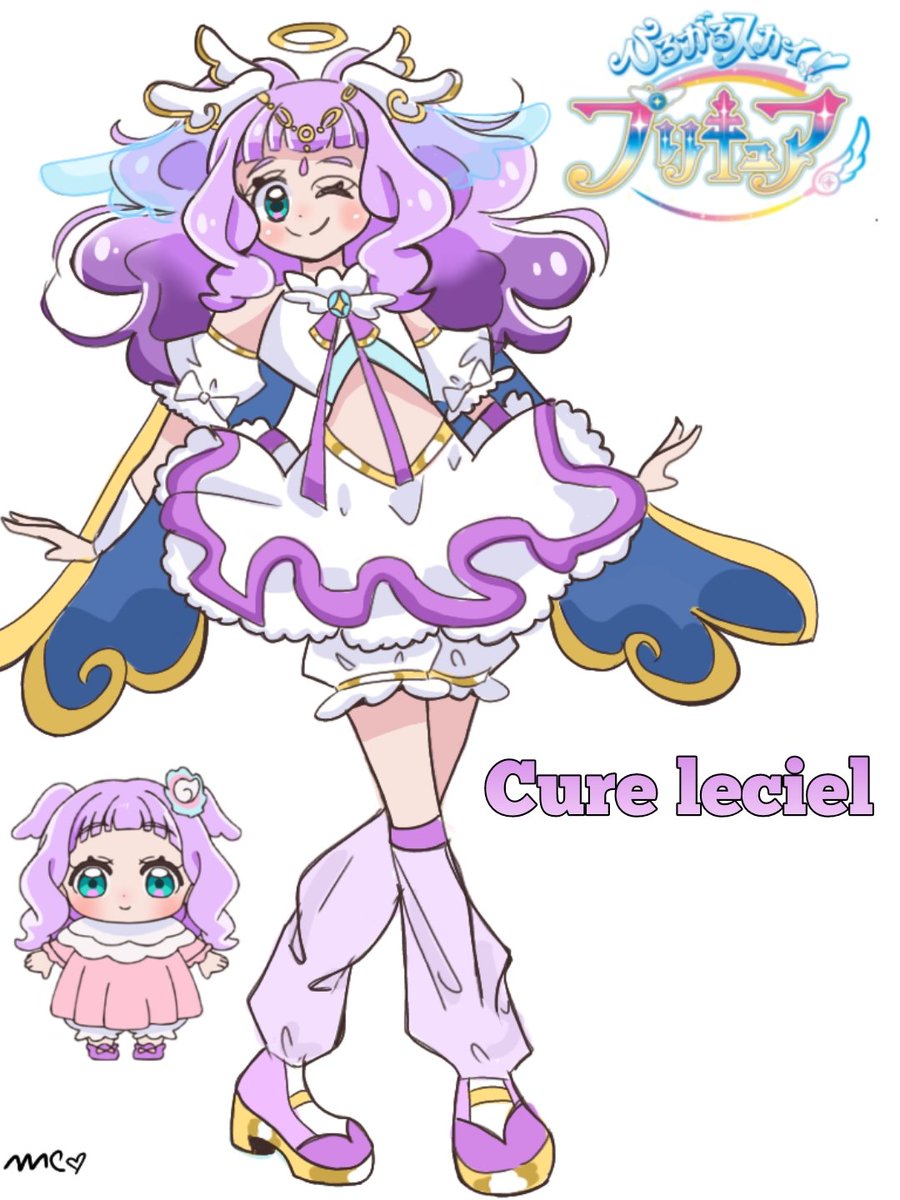 🖤 on X: this is my prediction of hirogaru sky precure mid-season cure,  what name did you give it to? i hope you like it💜☁️ #precure #Precure20th  #hirogaruskyprecure #prettycure  / X