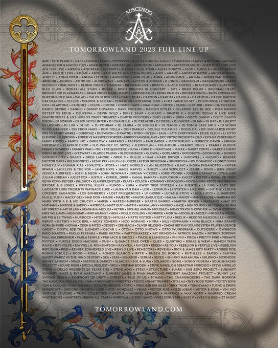 Tomorrowland lineup