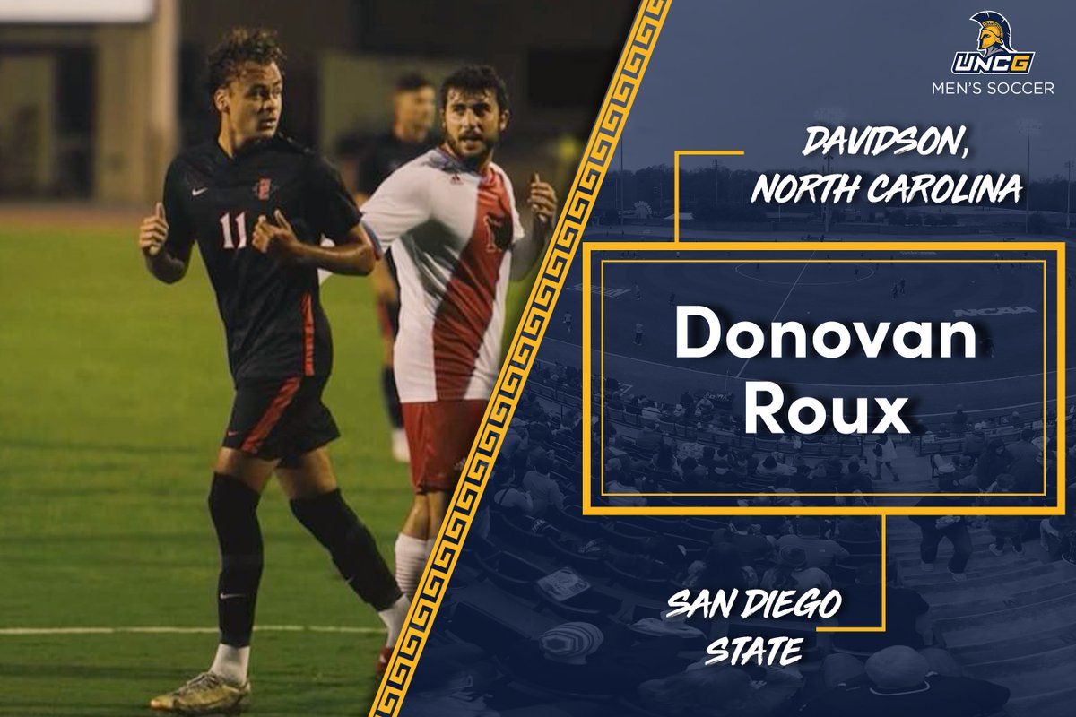 UNCGsoccer's tweet photo. Welcome to the G 
✒️ Donovan Roux

He transferred from San Diego State #letsgoG https://t.co/JVUaMkBFFk