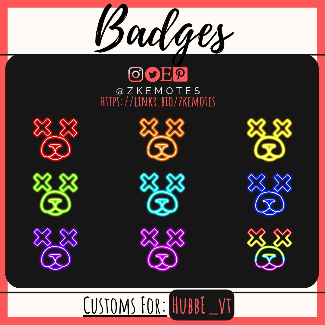 Custom badges, made for a client. They turned out super cute 🥰 Follow me on socials or find me on Ko-fi to get your own! Links in Bio ❤️
#twitch #twitchaffiliate #twitchstreamer #twitchvtuber #twitchemotes #emotes #commission #commissionsopen #discord #discordemotes