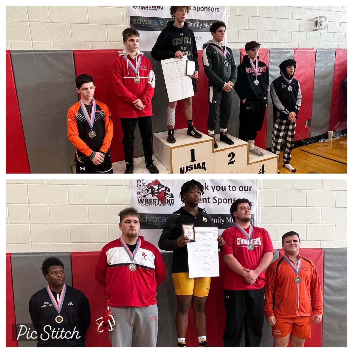 CHSwrestling14's tweet image. Congrats to our Chiefs who placed at the Burlington County Tournament Corelli 5th, Brown  🥈, Hangey 🥉, Edelson 🥈, and Geisenheimer 4th @Cherokee_HS