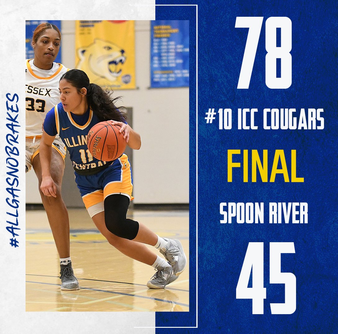 ICC_CougarsWBB's tweet photo. COUGS WIN!! Home region W over Spoon River this afternoon. 

@CCmac14 (18 pts, 6 reb, 2 stl, 1 drawn charge)
@Miyawebb_3 (11 pts, 4 reb)
@peytondearing1 (9 pts, 5 ast, 3 reb)
Paris Wilson (9 pts, 4 reb)
@Laarmendariz23 (9 pts, 4 reb, 3 ast)

Host #13 Parkland on Wednesday. https://t.co/9NEVbUG1mf
