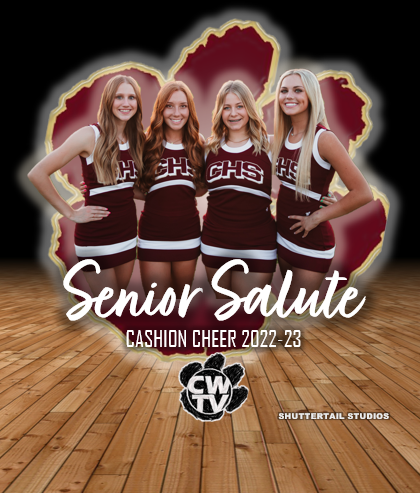 TvCashion's tweet photo. WILDCAT SENIOR NIGHT SALUTE
CASHION CHEER
Cheyanne Martinez | Taylor Rouse
Jaidyn Hudson | Avery Cotter
Basketball Senior Night vs. Fairview Tuesday
CWTV | https://t.co/llz0ZTIbO9 #shuttertailstudios https://t.co/RqLow1HkxI