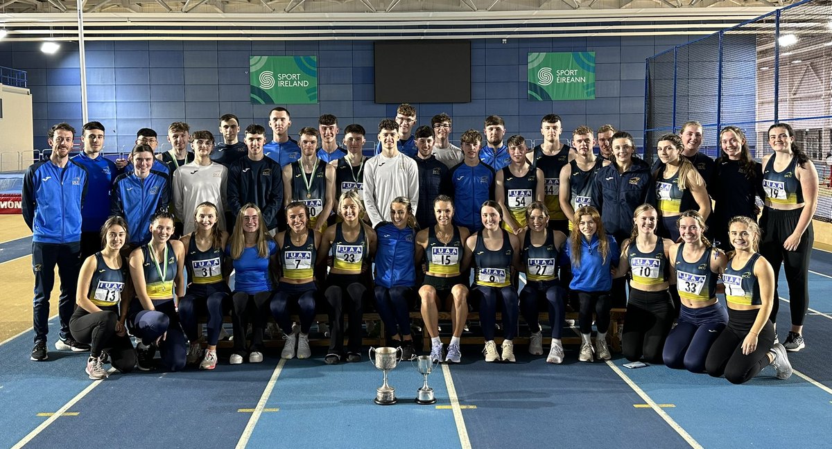 Your <a href="/IreUniAthletics/">IUAA</a> Indoor Track and Field Champions 2023 🔵🟡

🏆🏆

#WeAreDCU