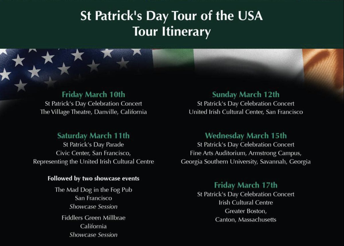 We are excited that Culture Ireland is supporting Green Road and Clodagh Kinsella on a tour of the USA!
Tour includes Danville and San Francisco California, Savannah, Georgia or Boston, Massachusetts - March 2023!
#irishmusic #USAtour #greenroad #clodaghkinsella 
<a href="/culture_ireland/">Culture_Ireland</a>