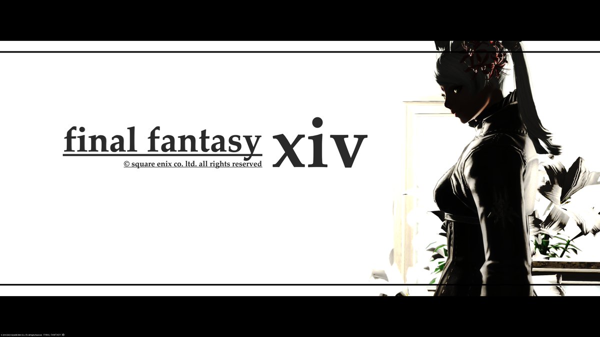 NeetNiya's tweet photo. #studiomer

#GPOSERS　
#XIV_PICTCLIP 
#FF14 #FF14SS 
#綺麗なお姉さまは好きですか
#FF14キャラ入り風景SSの会 
#ヴィエラ　

　ロゴ入れ（モデル　マリアさん） https://t.co/fUDFWvzJh6