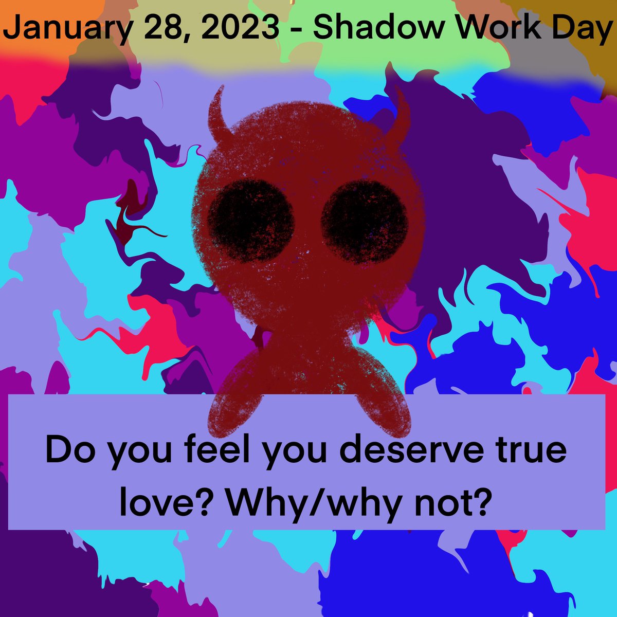 Snflwr_witchlng's tweet photo. January 28, 2023 - Shadow Work Day
Do you feel you deserve true love? Why/why not?
#shadowwork #shadowworkprompt #shadowworkprompts
#shadowworkday #mentalhealth #mentalhealthawareness #mentalhealthmatters #mentalhealthmattersmost #shadowworkjournal #journalprompts https://t.co/2ItvYB5KSw