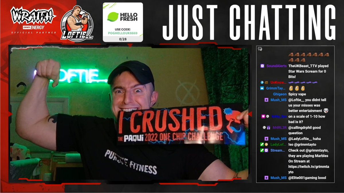 loftie__'s tweet image. We did it!!! 

Managed the full hour of not consuming anything to relieve the pain! 💪💪💪 LETS GOOOO! 

Thank you everyone ❤️💪 ... Clip to follow shortly!

#onechipchallenge2022 @paquichips #onechipchallenge #carolinareaper #scorpionpepper #twitchstreamer