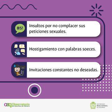 #SomosAsuntosdeGénero Se han preguntado ¿Qué puede ser catalogado como acoso sexual? Si aún no encuentran la respuesta a esta interrogante, los invitamos leer atentamente las imágenes que a continuación nos comparte el @OAG_UNAL 👇  #SomosUNAL