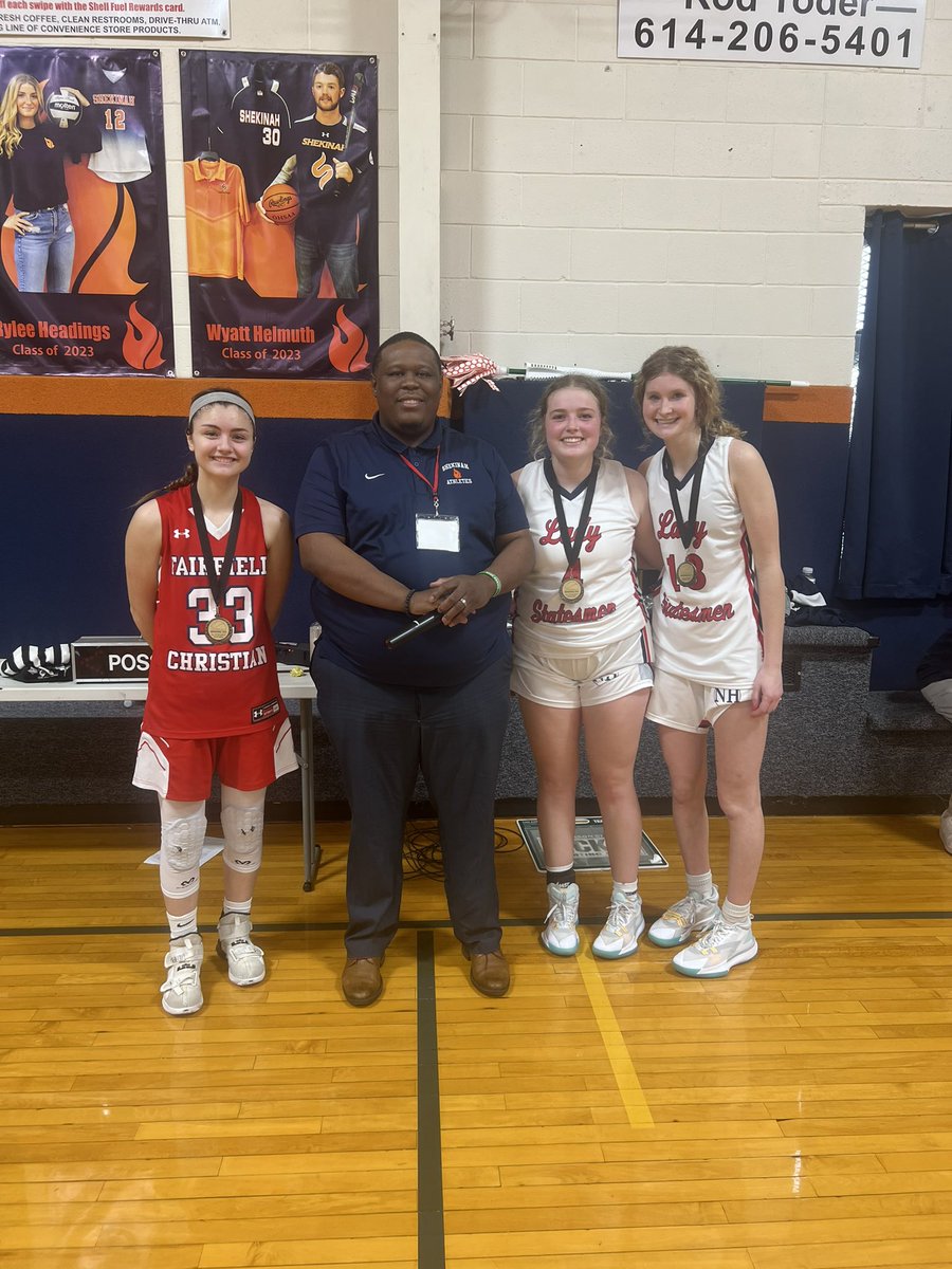 Congrats to Fairfield Christian Madison Clauss and New Hope Christian Jenna Tripp for earning all-tournament team for this weekend. Maren McCallister  from New Hope was named Tournament MVP.