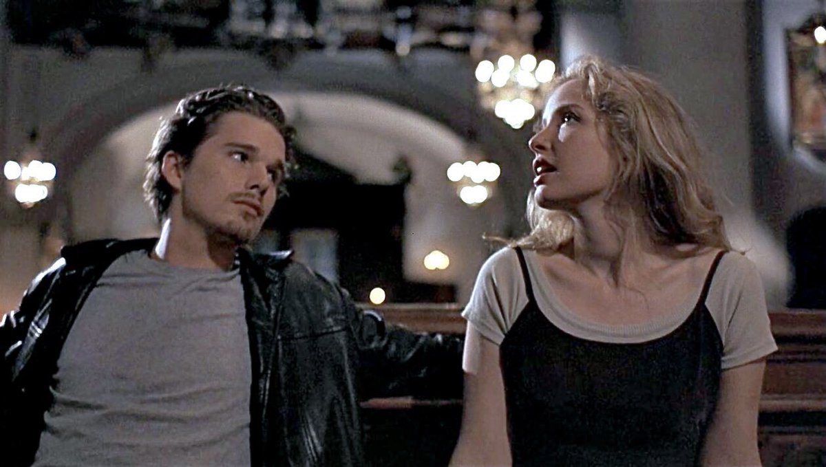 shivlestat's tweet image. oh to meet a stranger on a train, spend a whole night with them talking and aimlessly roaming around a foreign city, and fall in love by the next morning only to part ways for the next 9 years.