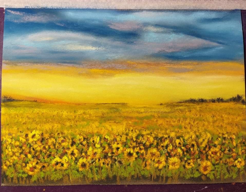 OrugaNafo's tweet image. The art copy is now available if any of you would like it 🥰
legionoffellas.com/products/somew…

#Ukraine #sunflower #landscape #pastel #NAFO 
#NAFOfella  #GeorgianLegion #painting 
#UkraineWillWin