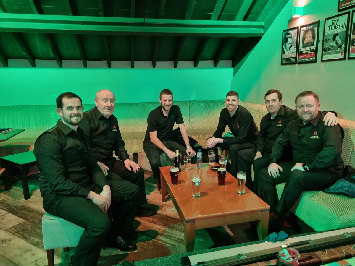 Into the last 16 of the Irish championships tomorrow morning .
#celbridgesnooker