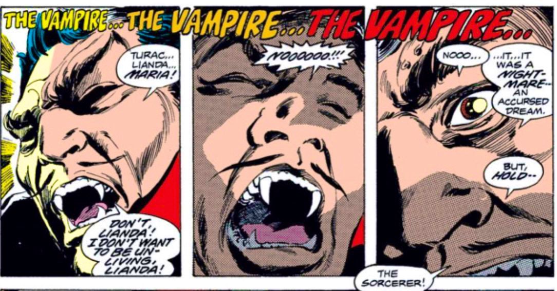 Despite their iconic run together, neither Marv Wolfman nor Tom Palmer started on the series from the start. Only Gene Colan was there from the beginning. He was originally turned down for the series by Stan Lee #Dracula #genecolan #marvelcomics #HorrorArt