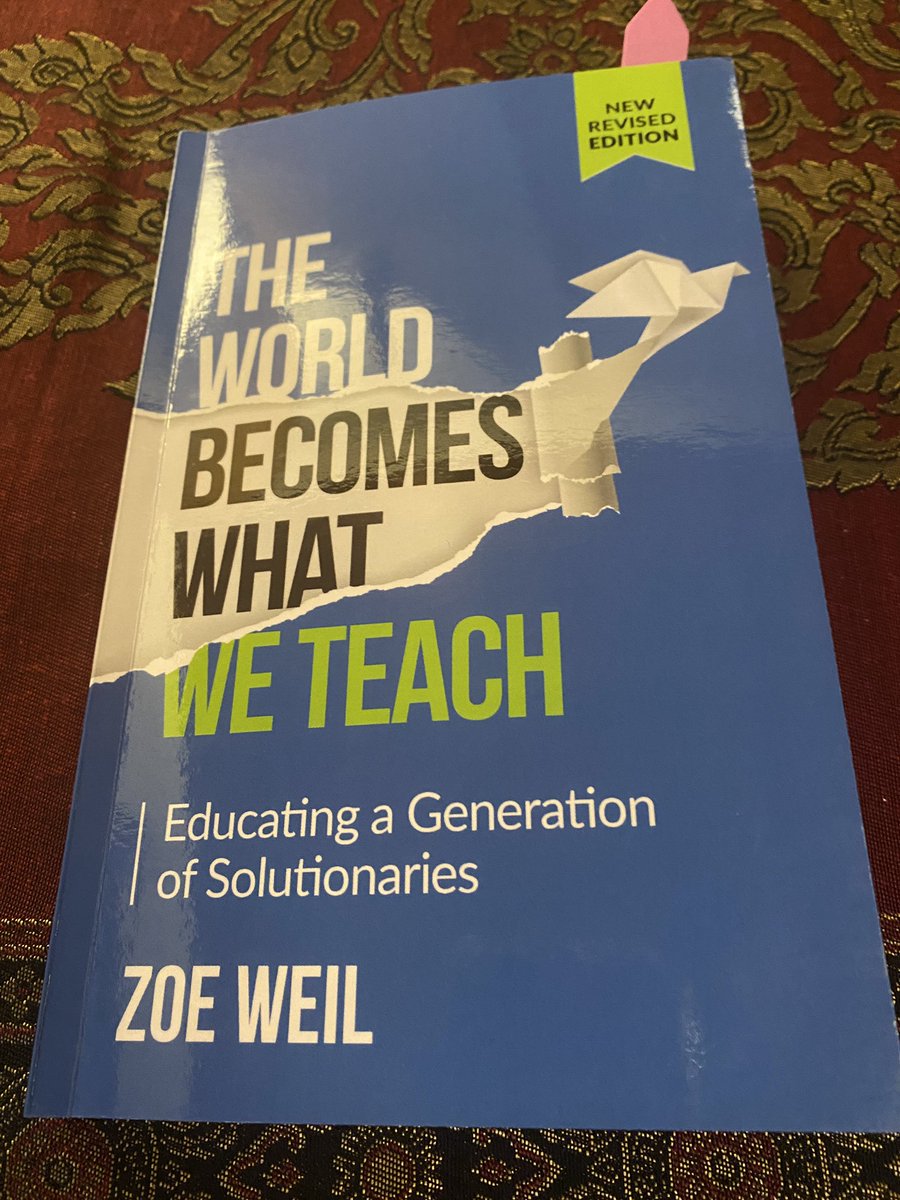 LynamMadeline's tweet image. A fabulously positive book encouraging and supporting teachers to “educate their students to be solutionaries”!#purposefulpedagogies @mareewhiteley @ZoeWeil Respect! Compassion! Care for people, animals and our environment! Problem Solving to create purposeful change!