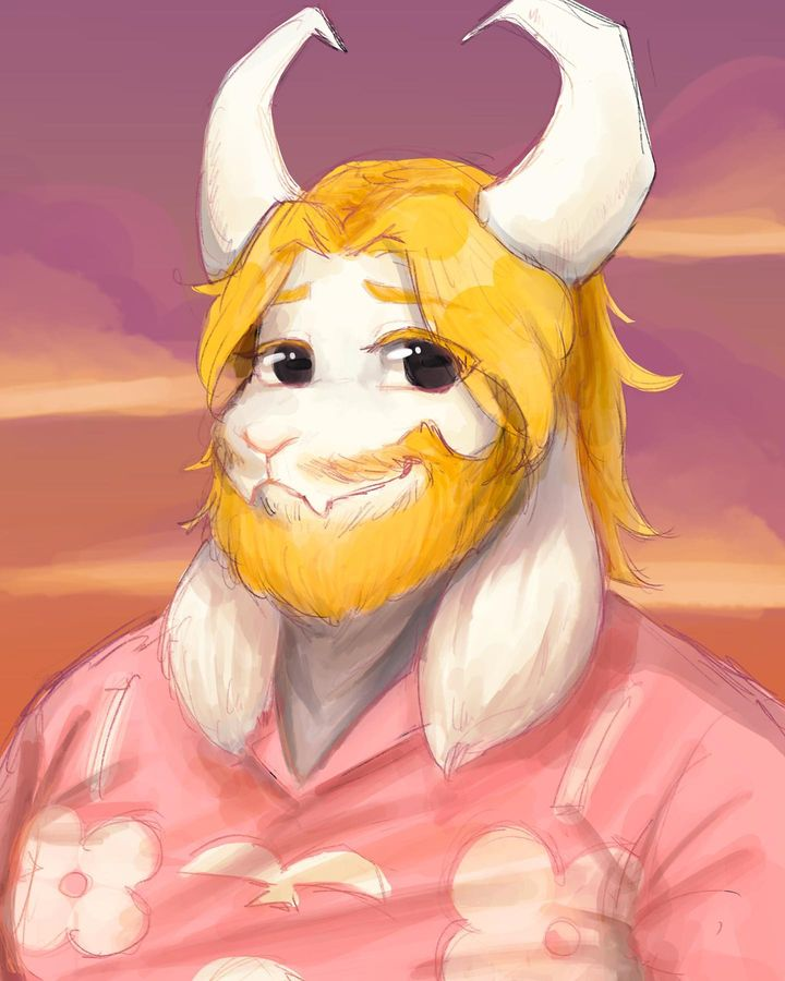 It warms Asgore’s heart that Alphys is getting attention.

He knows the weight of the burdens she bore in his name; whether or not they compared to his own, he’s just happy she’s getting the positive reinforcement she deserves after what she went through.
