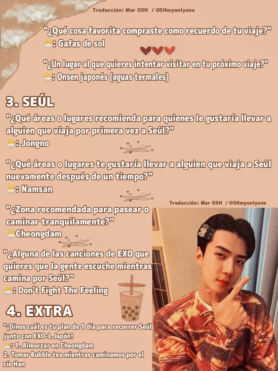 OSHmyonlyone's tweet photo. Mapa de EXO Seúl: Guía SEHUN (ESP) https://t.co/8AiufvMtvM