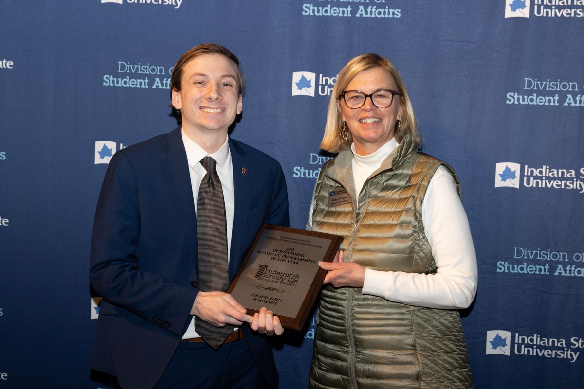 IndStateFSL (@indstatefsl) on Twitter photo The Outstanding Academic Programming Award is presented to the organization that is able to best demonstrate how they have promoted academic growth among its members through programs, events, and initiatives. Congrats to <a href="/ISUPIKE/">Indiana State Pikes</a> for your Fantasy Academic Draft program! The Outstanding Academic Programming Award is presented to the organization that is able to best demonstrate how they have promoted academic growth among its members through programs, events, and initiatives. Congrats to <a href="/ISUPIKE/">Indiana State Pikes</a> for your Fantasy Academic Draft program!