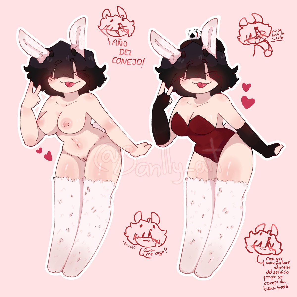 [-🐰💕]:muajaja soy conejo >:3 

💖AÑO DEL CONEJO🐰