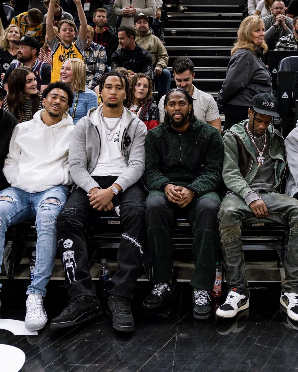 Bleacher Report on Twitter "Bryce Young, C.J. Stroud, and Travis Scott