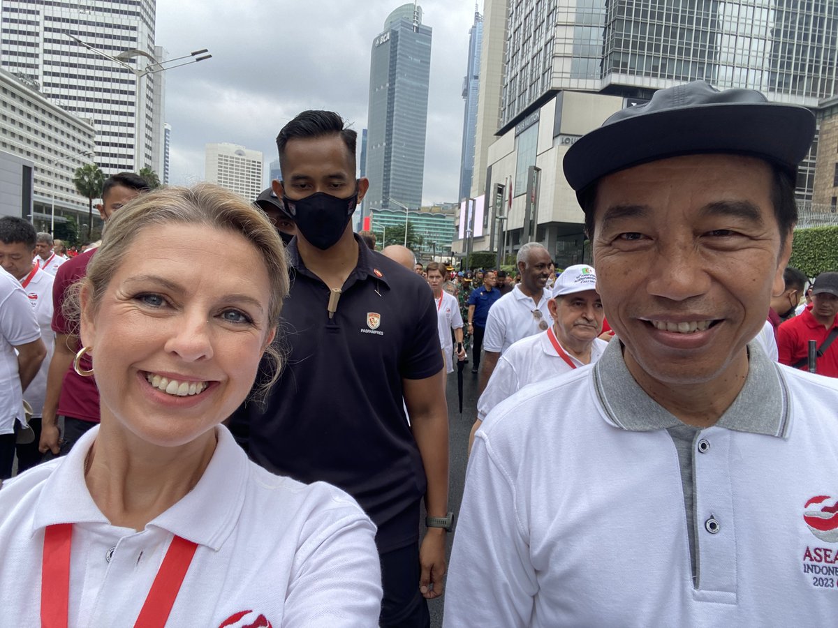 Congratulations to Indonesia on the launch today as ASEAN Chair 2023.  Great to meet President <a href="/jokowi/">Joko Widodo</a> , and to hear his ambitions for trade, tourism, skills and stability in the region. <a href="/IndonesiaILO/">ILO Indonesia</a>  <a href="/ILOAsiaPacific/">ILOAsiaPacific</a>  <a href="/UNinIndonesia/">United Nations in Indonesia</a> #SkillsforProsperity #NooneLeftBehind