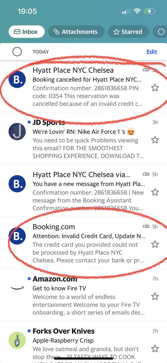 DavidGa14981165's tweet photo. @bookingcom what an awful way to treat your customers. While we were in the air today travelling to New York you sent me an email to ask me to update my card details, two hours later while still in the air and unable to access my emails you cancel my reservation https://t.co/cu36WZUpE5