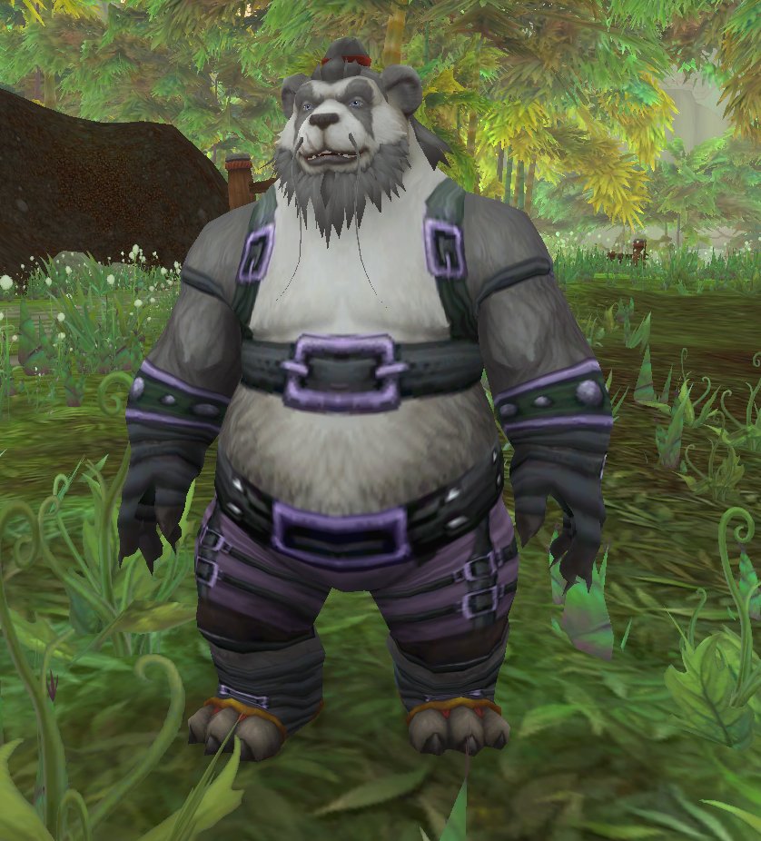 SelfieSpec's tweet photo. So I was finally able to use the Buckled Harness, but the rest of the set seems to be unavailable. I have found it on this NPC but I'm yet to see it anywhere else. The Buckled Harness is the chest piece on this guy. If anyone knows anything about the set, let me know!

#Warcraft https://t.co/FZqK9IE8RV