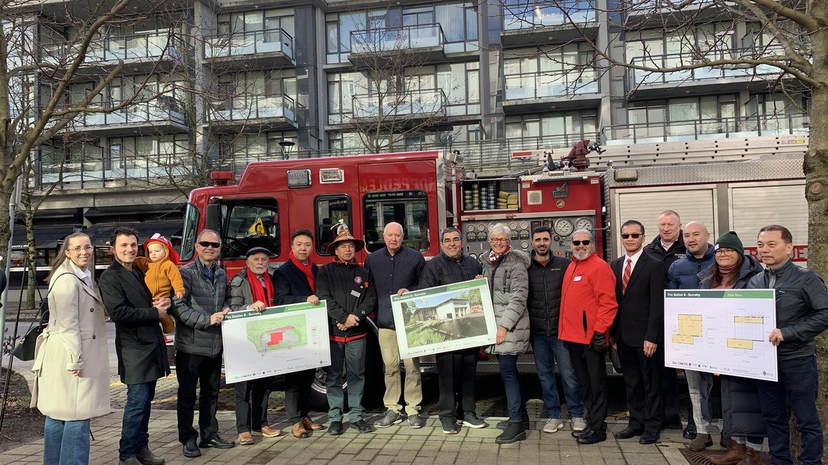 MayorofBurnaby's tweet photo. The new temporary Fire Station 8 on Burnaby Mountain will greatly enhance the response capability as we await for the permanent home. Thank you to SFU for providing the land and to the Federal Government of Canada for the $30M contribution towards this project. https://t.co/DYmfAjWstz