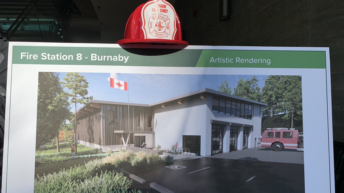 MayorofBurnaby's tweet photo. The new temporary Fire Station 8 on Burnaby Mountain will greatly enhance the response capability as we await for the permanent home. Thank you to SFU for providing the land and to the Federal Government of Canada for the $30M contribution towards this project. https://t.co/DYmfAjWstz