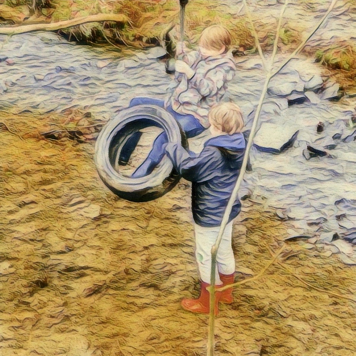 AmandaWFR82's tweet photo. Free Fun Saturday 
#Boys imagination/creativity  - 

Metal detecting, water wading, machetes sticks through shrubs, bravery swing over swamp of enteral stench, ending with current affairs discussed over Tea &amp; Biscuits! 
#FuelTheImagination #SecondCousins
#Labyrinth 
#muddybums https://t.co/HLrSNCU7E8
