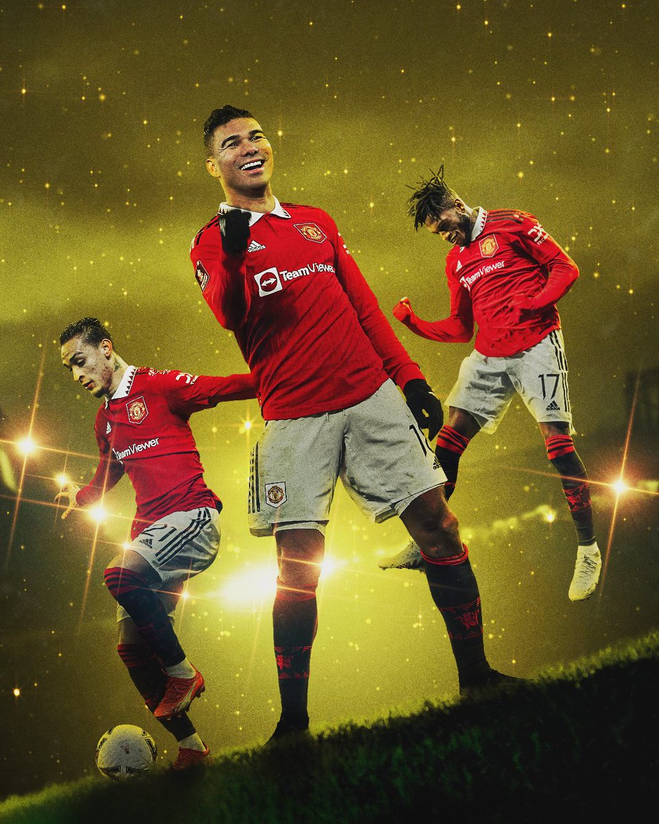 ManUtd's tweet photo. ✨🇧🇷

Brazilians shining bright! 

#MUFC || #FACup https://t.co/uJUD7ZuzYs
