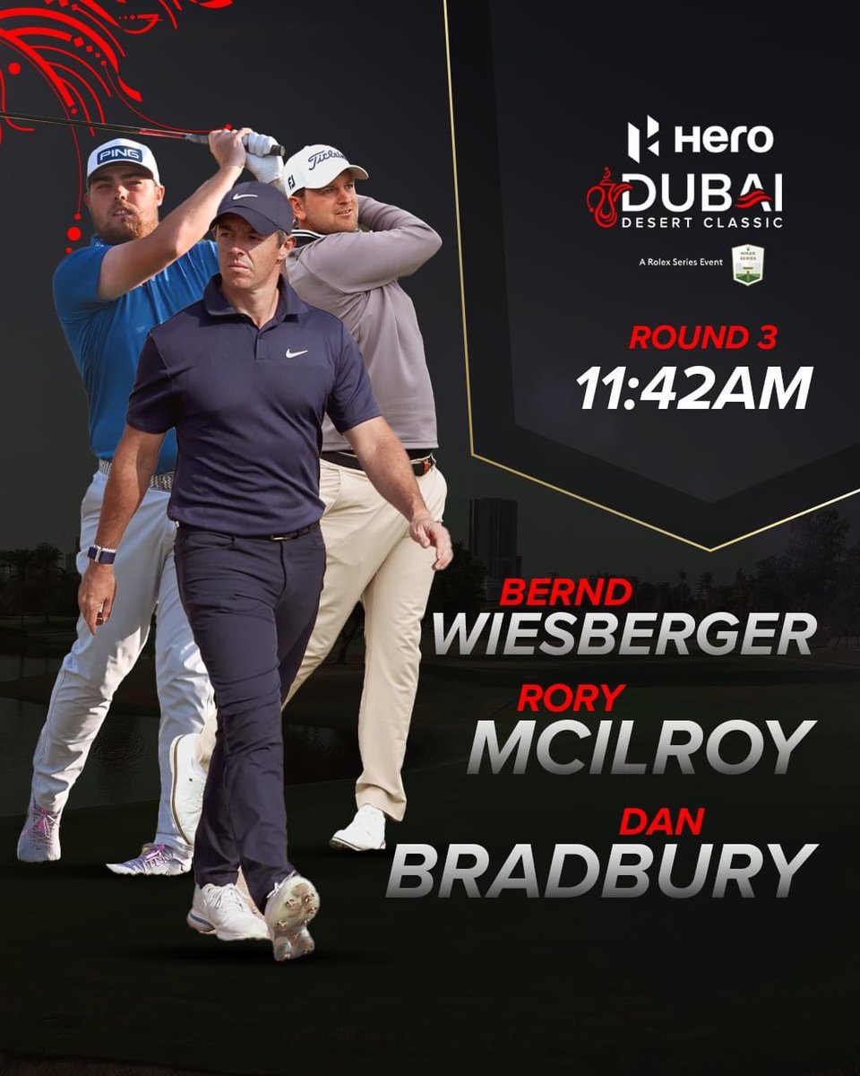 Sunday stroll with <a href="/McIlroyRory/">Rory McIlroy</a> for <a href="/Octagon/">Octagon</a> client <a href="/DanJBradbury/">Dan Bradbury</a> <a href="/DPWorldTour/">DP World Tour</a> #HeroDDC after breathtaking RD2 -9 63 👏👏👏👏👏👏👏👏