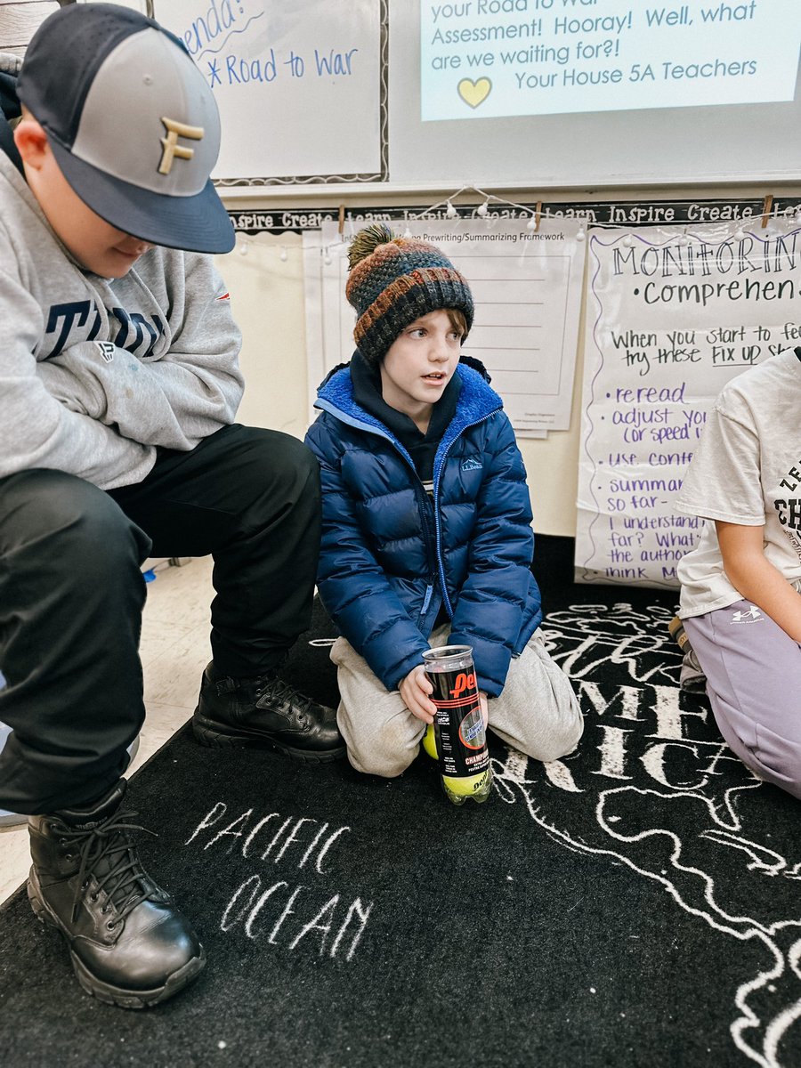 MrsTimpany's tweet photo. During morning meeting, students got to share what they like to do in their spare time, using tennis balls to represent their main ideas. 🎾🎾🎾
@myfriendsinfif1 @AhernMiddle @responsiveclass
#responsiveclassroom #empoweringwriters #morningmeeting #learnwithahern https://t.co/hjyrBpASSL