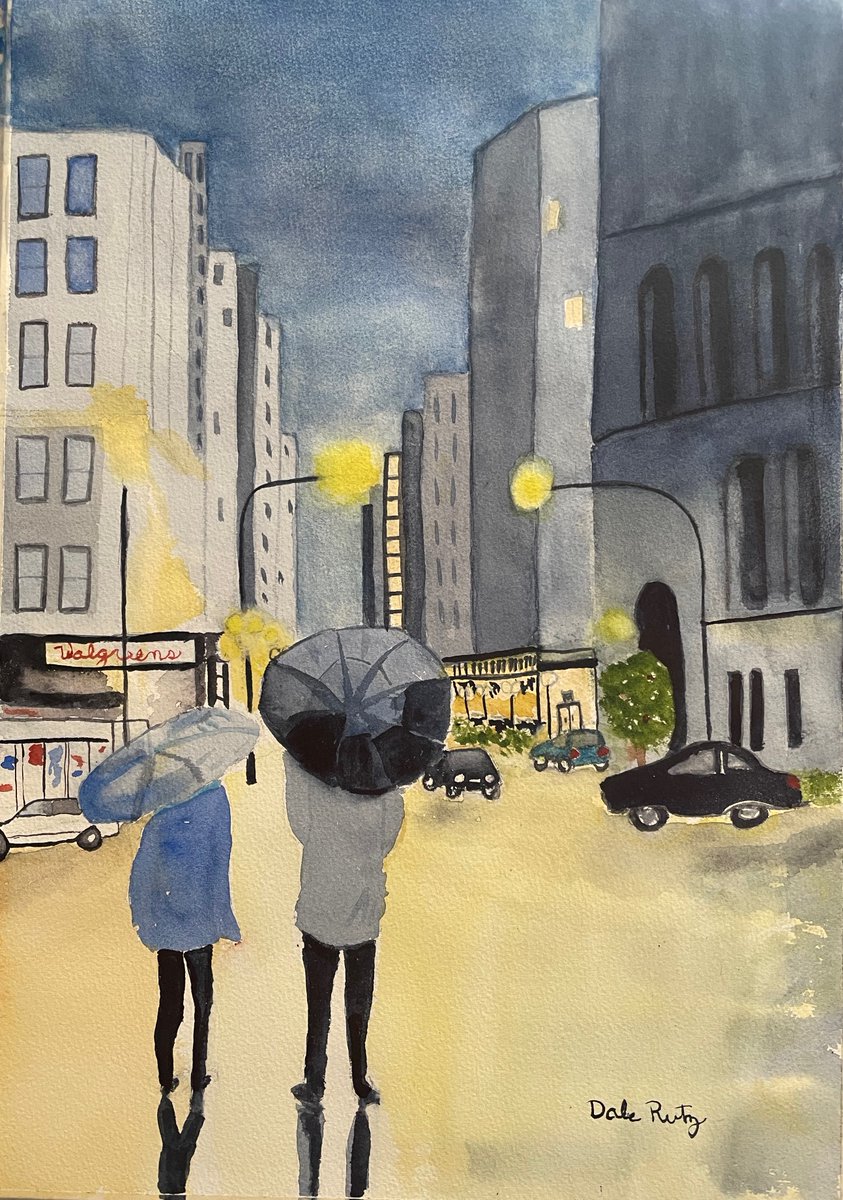 I've decided to offer a few of my original watercolors for sale in an Etsy shop. Like this new one. Please have a look. If you like my work, please consider retweeting to spread the word. thank you. watercolorsbydale.etsy.com