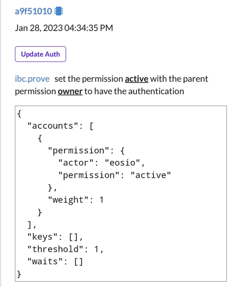 I am pleased to announce that $EOS has officially activated IBC!

IBC is an absolute game-changer that will disrupt the entire industry.

To start, IBC connects all <a href="/AntelopeIO/">Antelope</a> chains, linking the entire ecosystem with a trustless bridge, unlocking infinite scalability for #EOS!