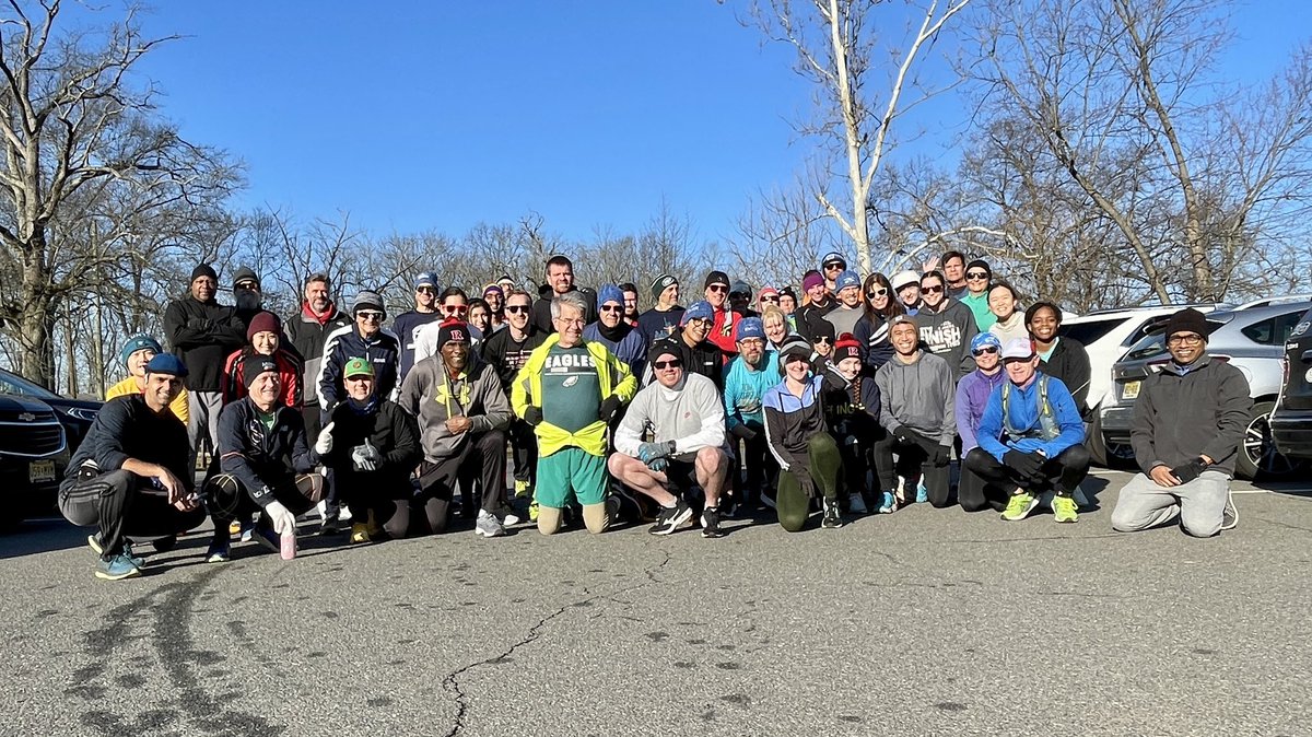 RVRoadRunners's tweet image. Great turnout on the last Saturday of January! Mild weather, reaching the low 50s by the time we completed our runs! #runchat #running #runningclub #njrunning