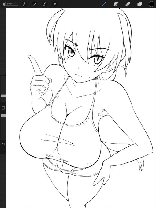 線画。

塗る。 https://t.co/vvoP5BdiQw 