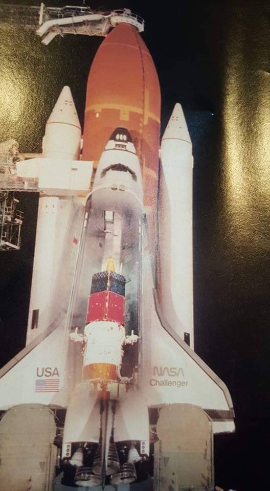 Shellzie661's tweet photo. I share this every year. It was a gift from my grandmother in 1983.
I still get teary-eyed watching the footage.
#ChallengerShuttle https://t.co/cmuFd3gFYb